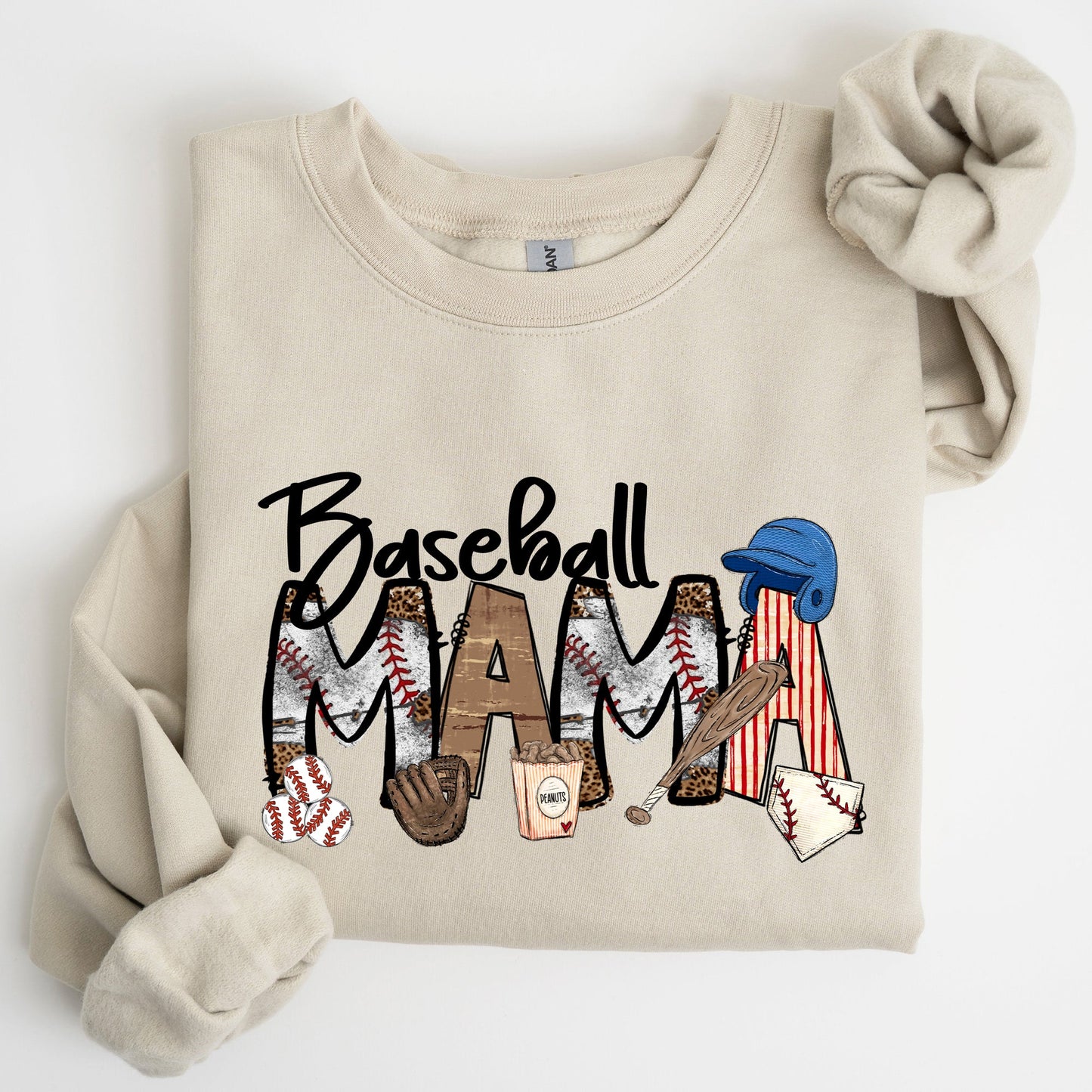 Baseball Mama, Sports, Mother's Day Sweatshirt