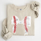 Baseball, Bow, Mom, Mother's Day Sweatshirt