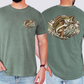 Bass Fishing, Camo, Camouflage, Hunting, Dad, Father's Day, Husband, Guy Gift, Old School, Comfort Colors T-Shirt