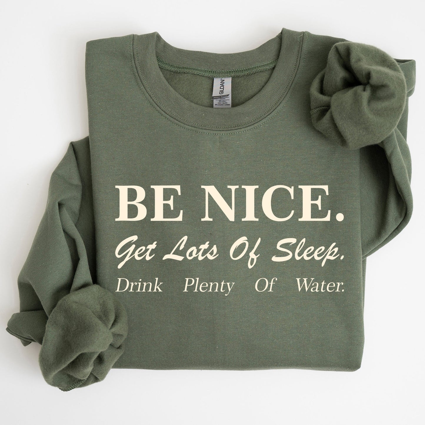 Be Nice Get Lots Of Sleep, Self Care, Self Love Sweatshirt