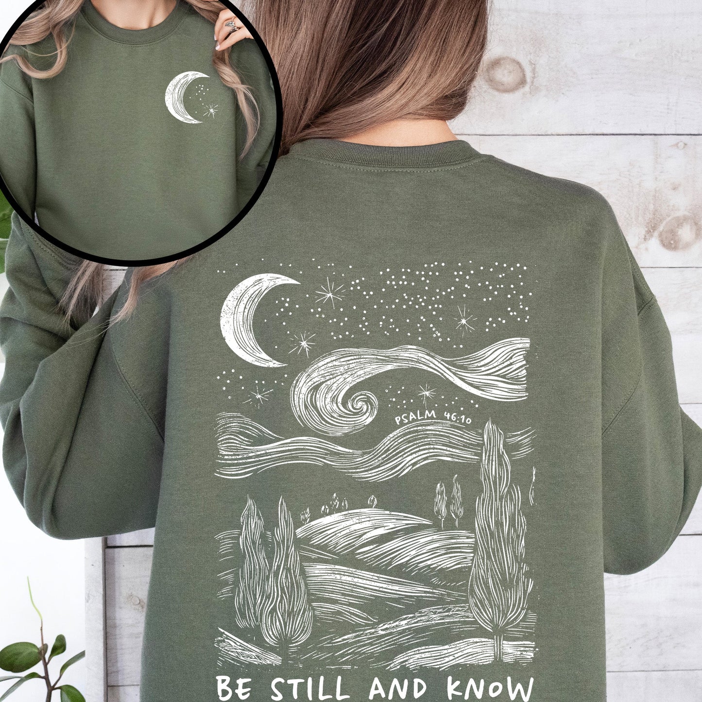 Be Still And Know, Bible, Faith, Christian, Religious Sweatshirt