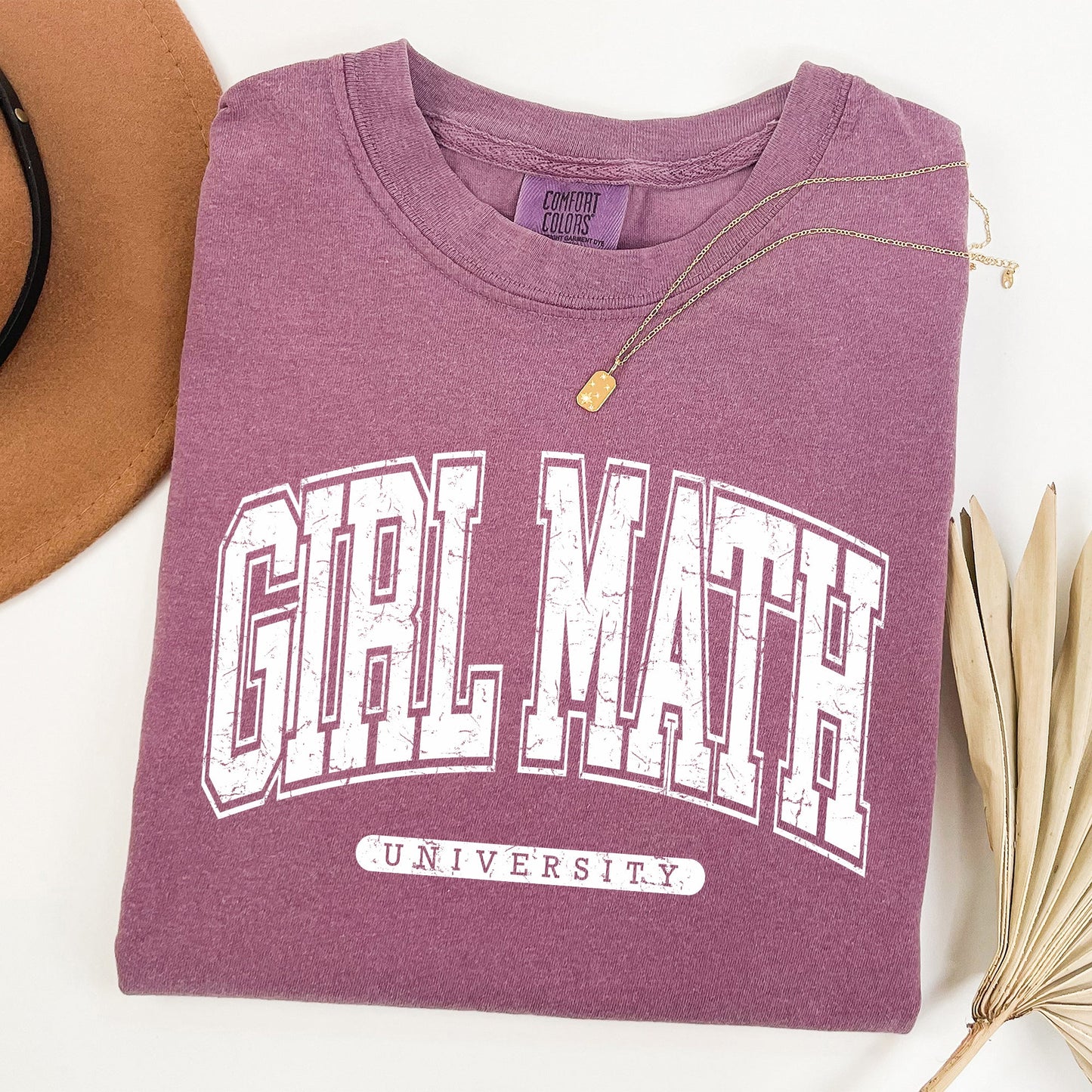 Girl Math University, Trend, Comfort Colors Tee