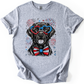 Black Labrador, Lab Patriotic Dog, USA, America, Pet Lover, 4th of July, Soft Style T-Shirt