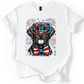 Black Labrador, Lab Patriotic Dog, USA, America, Pet Lover, 4th of July, Soft Style T-Shirt