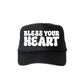 Bless Your Heart, Sassy, Funny, Black Snapback Trucker Hat