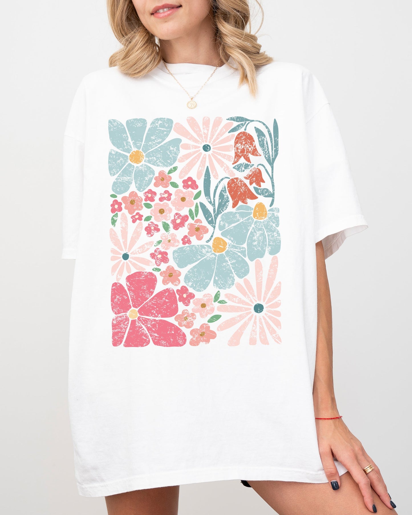Blossoms, Gorgeous Abstract Flowers, Boho Floral Design, Summer Vibes, Gardening, Festival, Nature Shirt Comfort Colors T-Shirt