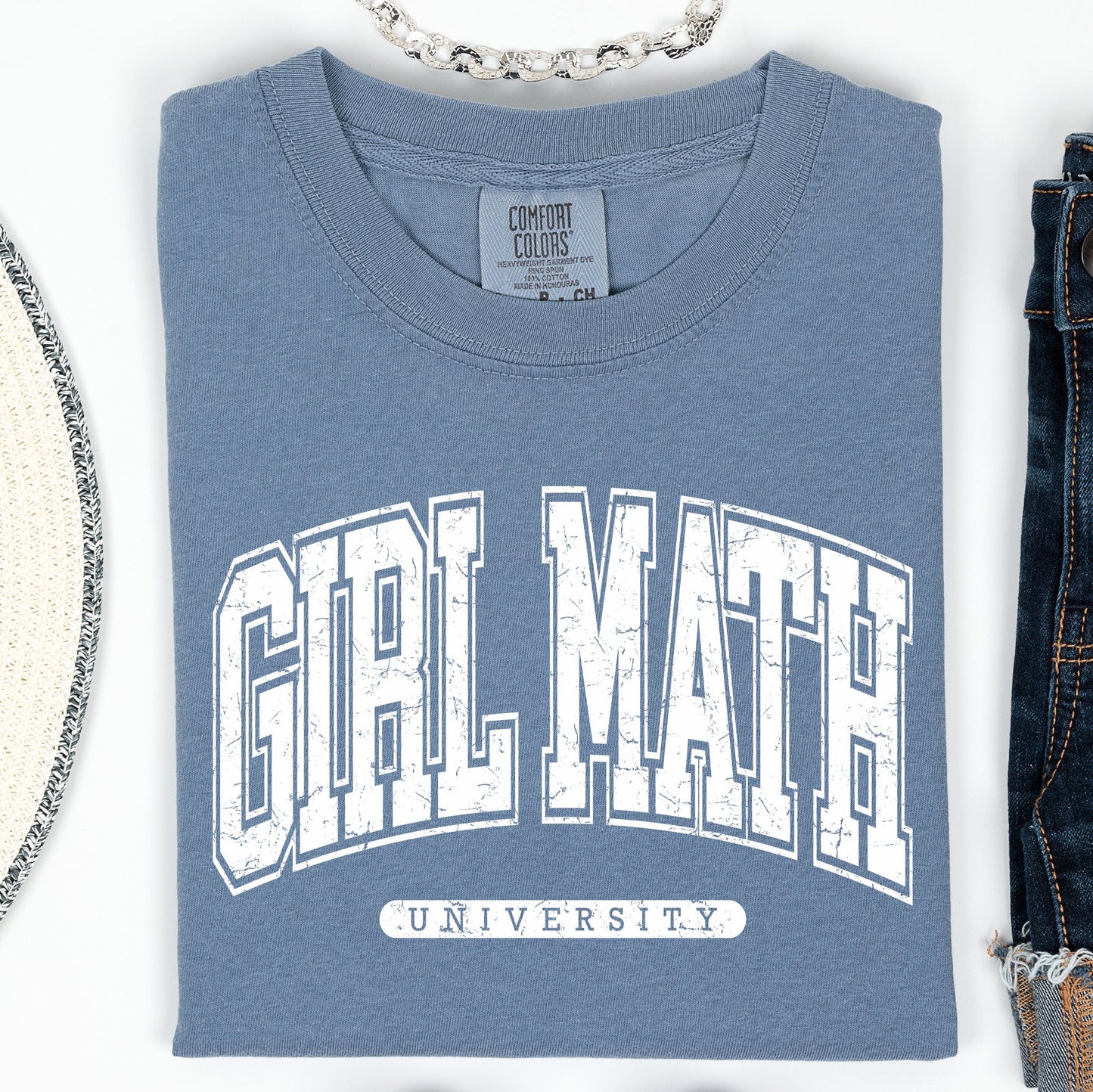 Girl Math University, Trend, Comfort Colors Tee