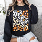 Boho Daisies, Boho Retro Floral Design Sweatshirt