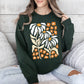 Boho Daisies, Boho Retro Floral Design Sweatshirt