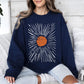Boho Starburst, Celestial, Retro Sweatshirt