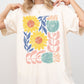 Bold, Gorgeous Abstract Flowers, Boho Floral Design, Summer Vibes, Gardening, Festival, Nature Shirt Comfort Colors T-Shirt