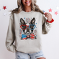 Boston Terrier Patriotic Dog, USA, America, Pet Lover, 4th of July Sweatshirt