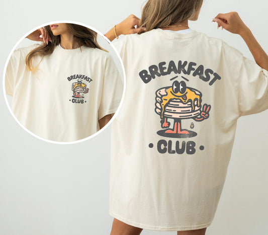 Breakfast Club, Front and Back, Pancakes, Vintage, Retro, Movie Shirt Comfort Colors T-Shirt