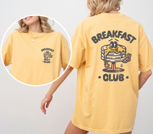 Breakfast Club, Front and Back, Pancakes, Vintage, Retro, Movie Shirt Comfort Colors T-Shirt