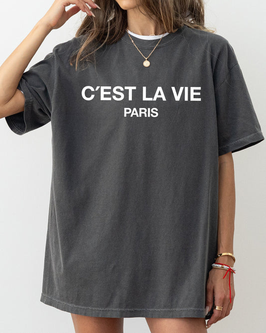 C'est La Vie, Paris, Fashion, Couture, France, French Tshirt Comfort Colors T-Shirt
