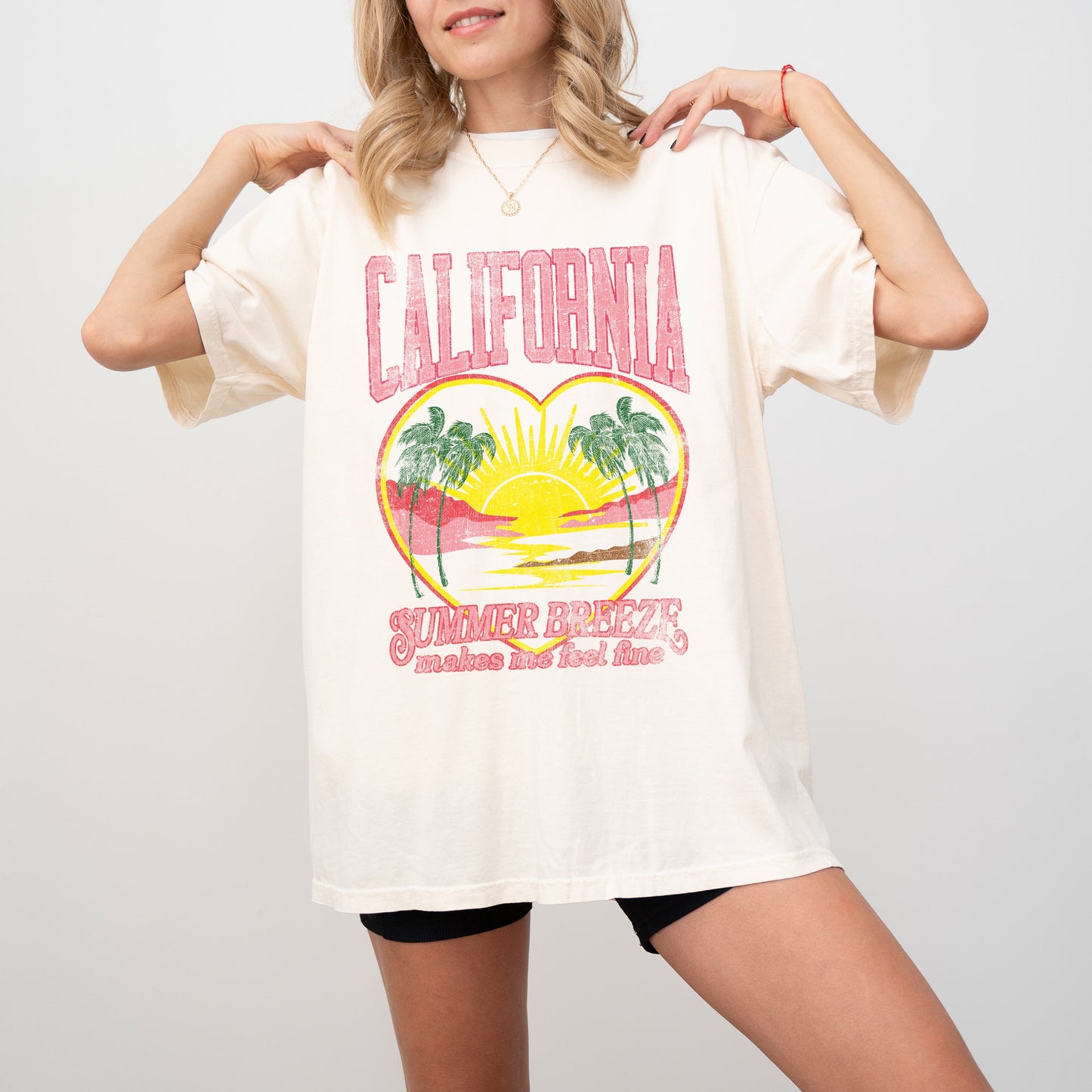 California Summer Breeze, Love, Beach Vibes, Sunset, Hot Girl Summer, Fun In The Sun, Tshirt Comfort Colors T-Shirt