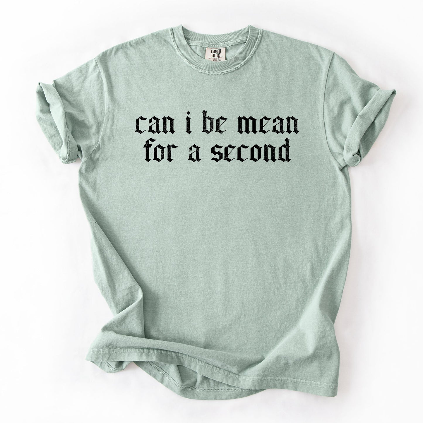 Can I Be Mean For A Second, Sassy, Funny, Sarcastic Tshirt Comfort Colors T-Shirt