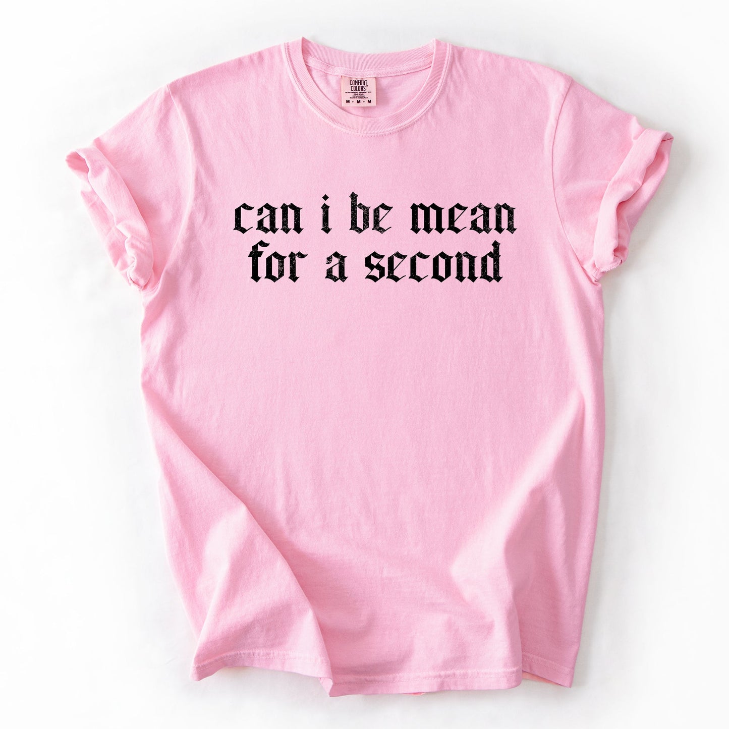 Can I Be Mean For A Second, Sassy, Funny, Sarcastic Tshirt Comfort Colors T-Shirt