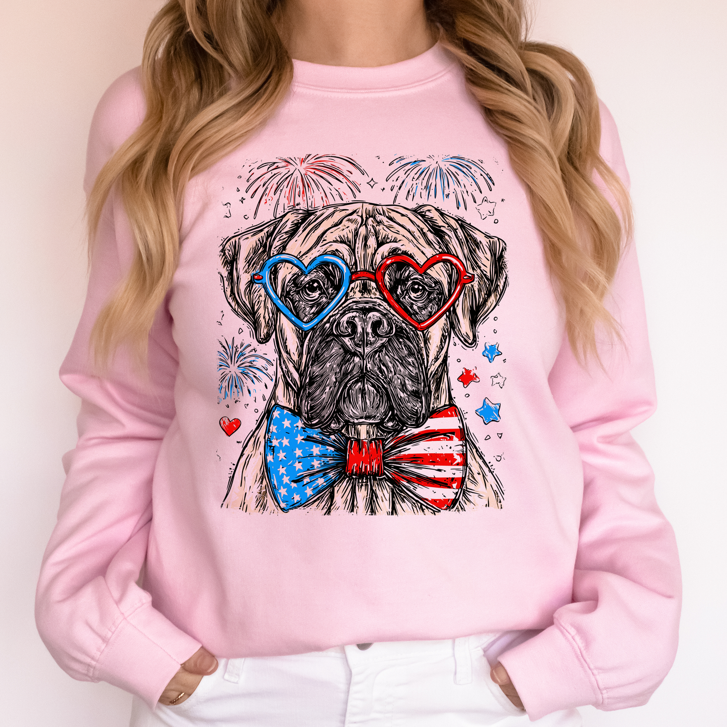 Cane Corso Patriotic Dog, USA, America, Pet Lover, 4th of July Sweatshirt