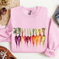 Carrots, Watercolor Vegetables, Gardening Sweatshirt