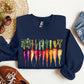 Carrots, Watercolor Vegetables, Gardening Sweatshirt