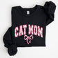 Cat Mom, Coquette, Pink Bows, Trend, Girly, Soft Girl Era Sweatshirt