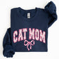 Cat Mom, Coquette, Pink Bows, Trend, Girly, Soft Girl Era Sweatshirt