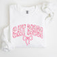 Cat Mom, Coquette, Pink Bows, Trend, Girly, Soft Girl Era Sweatshirt