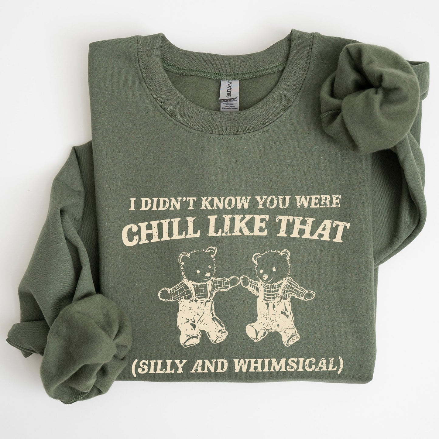 Chill Bears, Meme, Aesthetic, Funny Sweatshirt