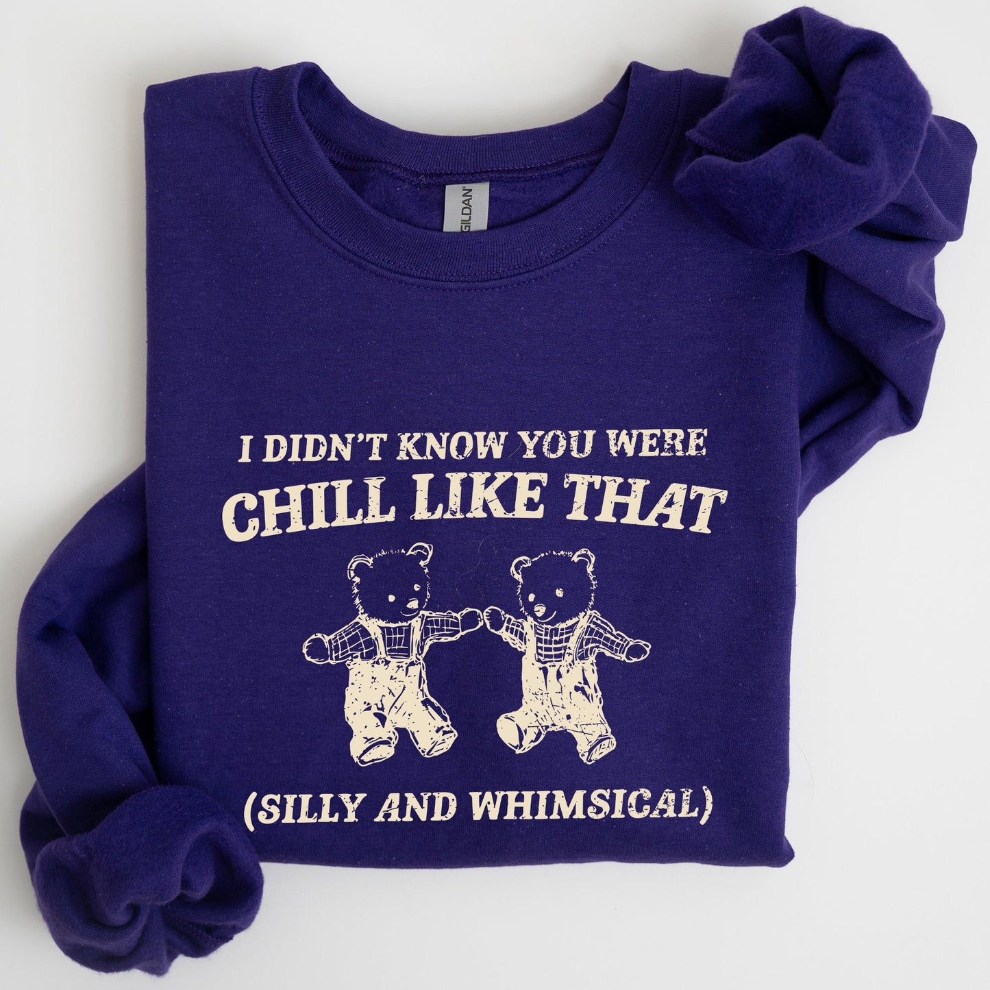 Chill Bears, Meme, Aesthetic, Funny Sweatshirt