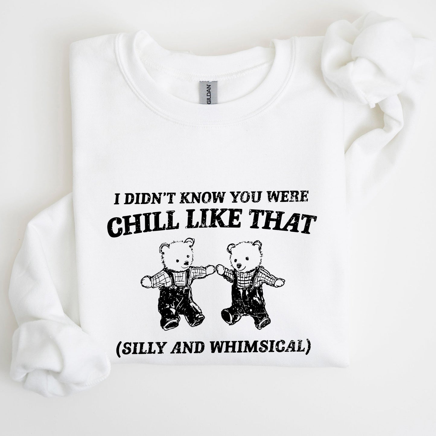 Chill Bears, Meme, Aesthetic, Funny Sweatshirt