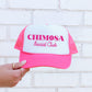 Chimosa Social Club, Sassy, Funny, Bright Pink Snapback Trucker Hat