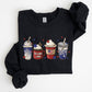 Coffee Lovers, America, Patriotic, 4th of July Sweatshirt