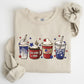 Coffee Lovers, America, Patriotic, 4th of July Sweatshirt