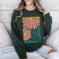 Colorful Daisies, Art Nouveau, Floral Design Sweatshirt