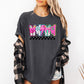 Colorful Mama, Bright, Checkered, Retro Comfort Colors T-Shirt