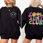 Cool Aunt Club Front And Back Print Sweatshirt