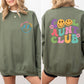 Cool Aunt Club Front And Back Print Sweatshirt