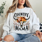 Country Mama, Skull, Western, Country, Mother's Day Sweatshirt