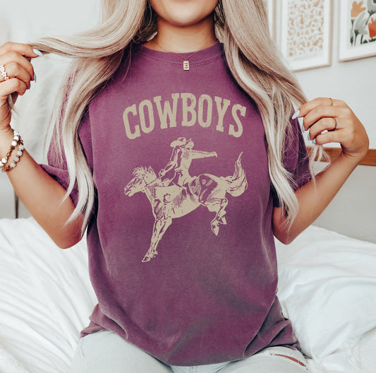 Cowboys, Bronco Rider, Cowboy, Western, Horse, Tshirt Comfort Colors T-Shirt