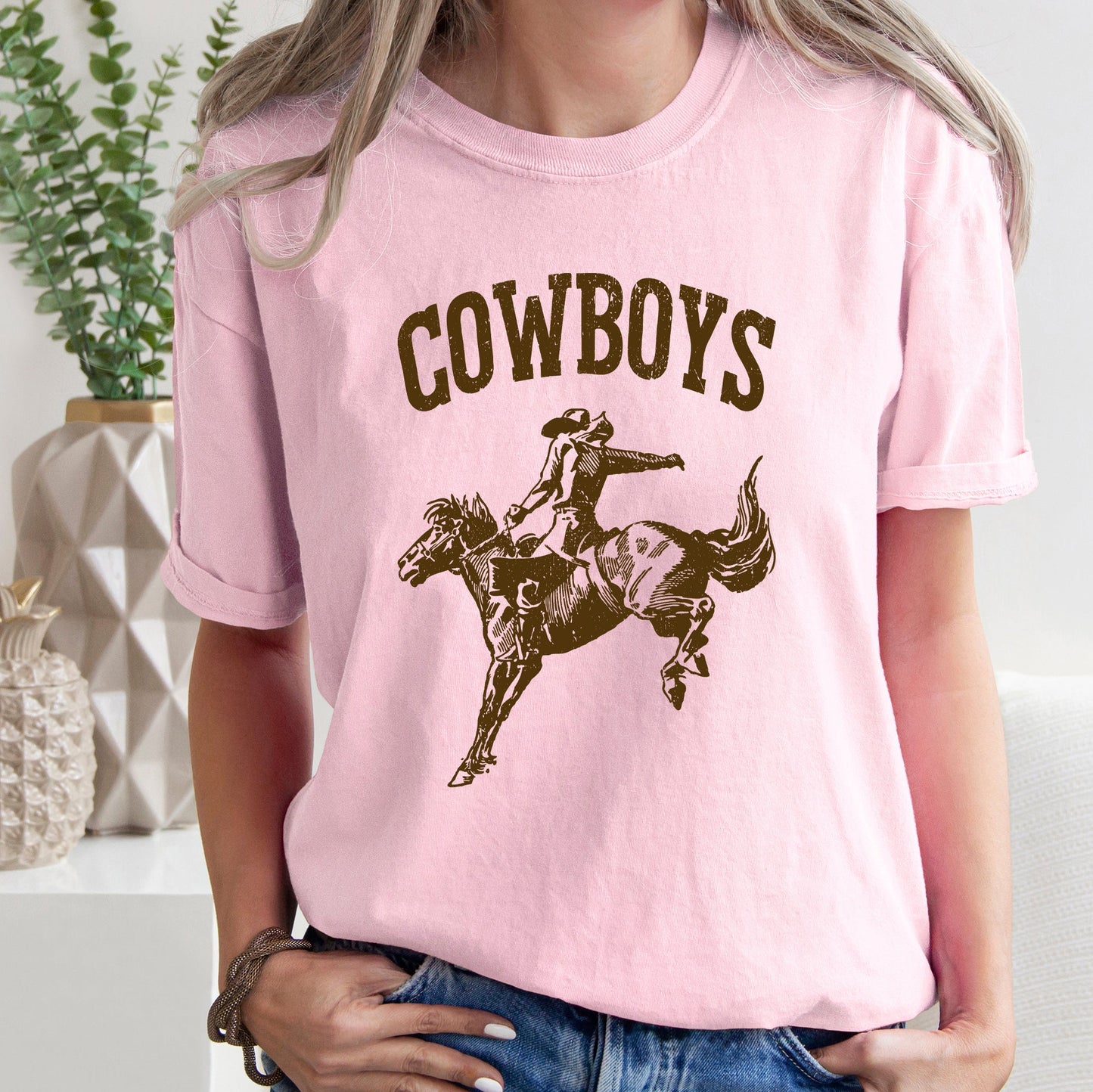 Cowboys, Bronco Rider, Cowboy, Western, Horse, Tshirt Comfort Colors T-Shirt