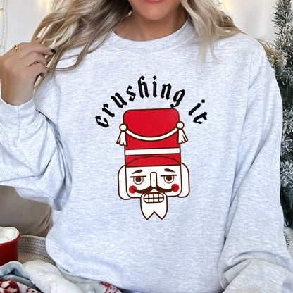 Crushing It Nutcracker Retro Sweatshirt