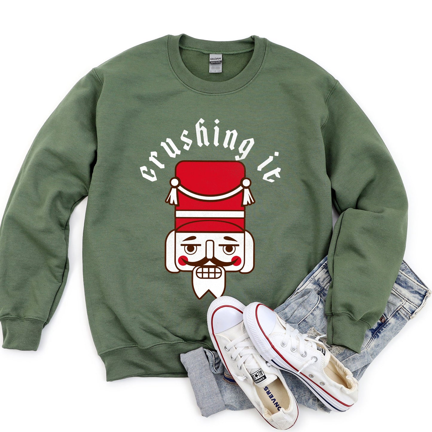 Crushing It Nutcracker Vintage Sweatshirt