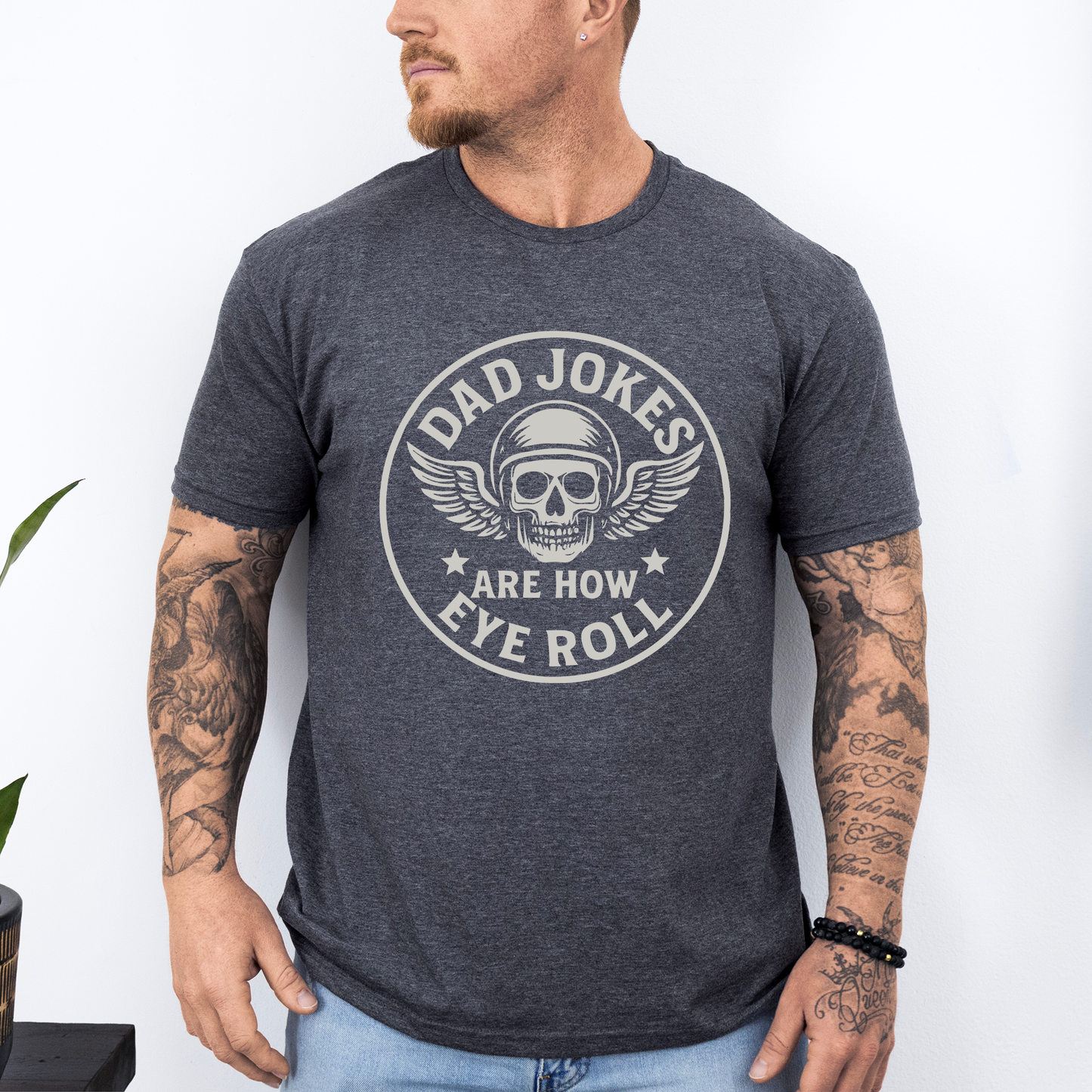 Dad Jokes Are How Eye Roll, Funny, Father's Day, Husband, Guy Gift, Brother, Soft Style T-Shirt