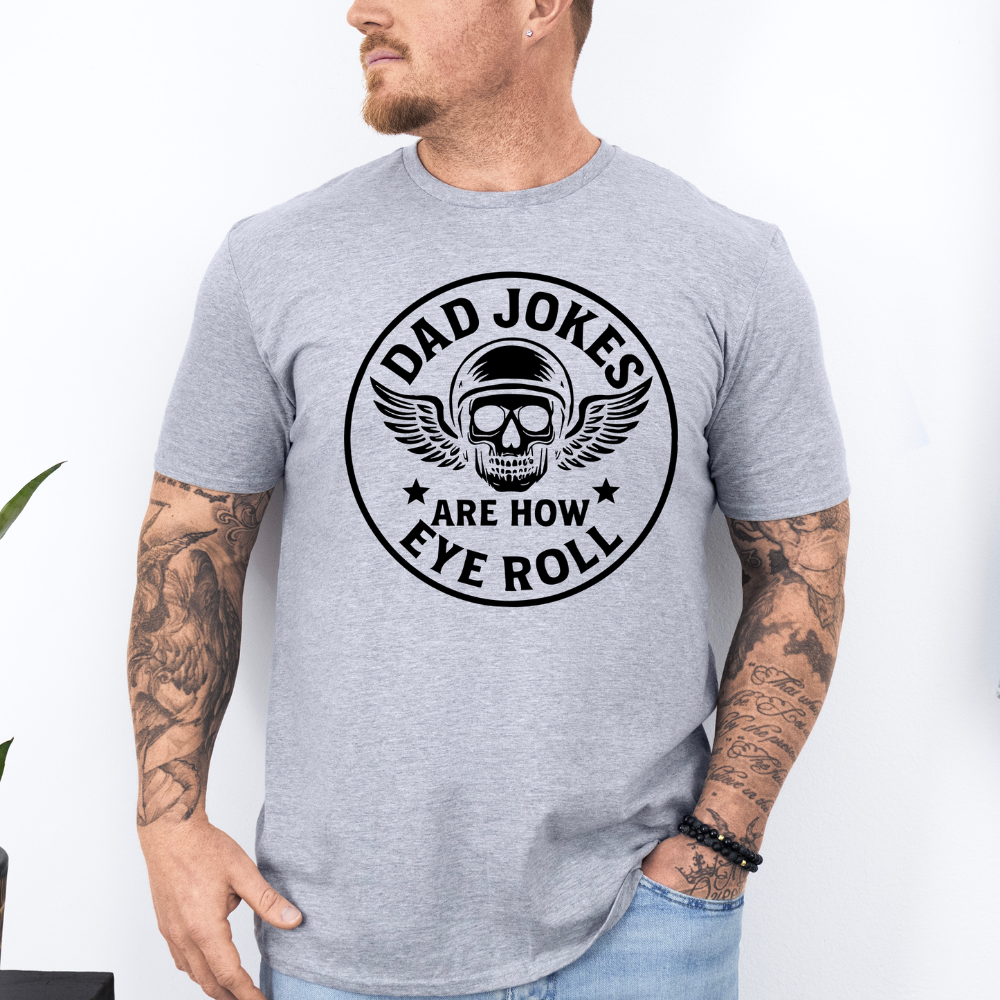 Dad Jokes Are How Eye Roll, Funny, Father's Day, Husband, Guy Gift, Brother, Soft Style T-Shirt