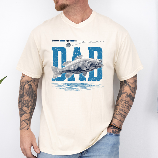 Dad, Fishing, Father's Day, Boyfriend, Husband, Brother, Guy Gift, Comfort Colors T-Shirt