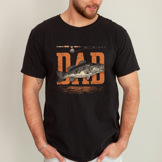 Dad, Fishing, Father's Day, Boyfriend, Husband, Brother, Guy Gift, Comfort Colors T-Shirt