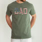 Dad, Patriotic, American Flag, Stars Stripes, Father's Day, Fourth of July, USA, Comfort Colors T-Shirt