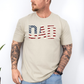 Dad, Patriotic, American Flag, Stars Stripes, Father's Day, Fourth of July, USA, Soft Style T-Shirt