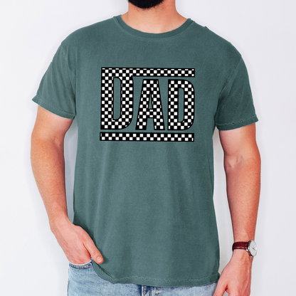 Dad, Retro Checkered, Father's Day, Boyfriend, Husband, Brother, Guy Gift, Comfort Colors T-Shirt